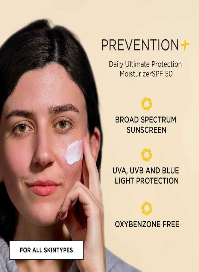 إيمدج سكينكاير مرطب IMAGE Skincare PREVENTION+ للحماية القصوى اليومية، لوشن واقي من الشمس للوجه بعامل حماية 50، أكسيد الزنك، قابل للمزج بدون ترك طبقة بيضاء، 3.2 أونصة - Image 2